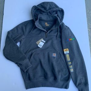 Carhartt Rain Defender Hooded Zip Mock Sweatshirt